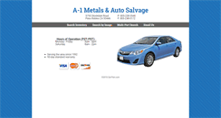 Desktop Screenshot of a-1metals.com