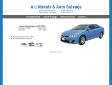 Tablet Screenshot of a-1metals.com